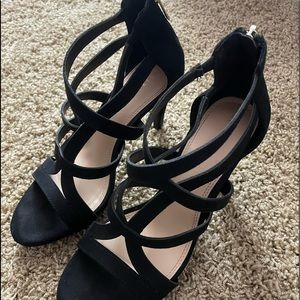 Strappy Black Heels!